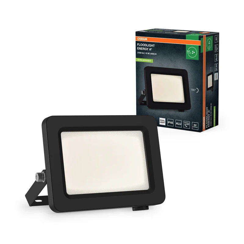OSRAM PROJECTEURS D'ÉCLAIRAGE EFFICACITÉ ÉNERGÉTIQUE Strahler, 10W, 4000K Dunkelgrau