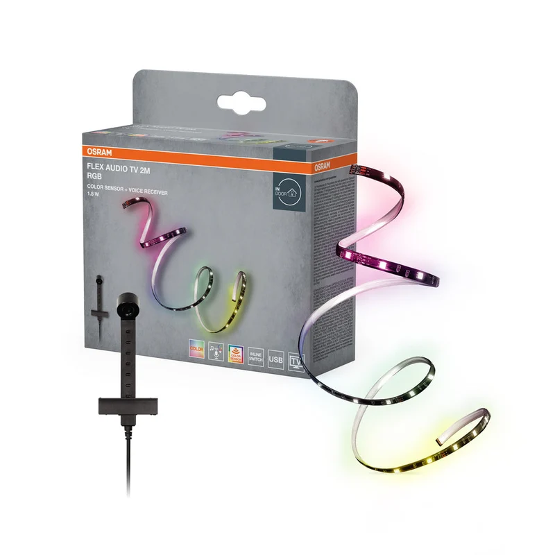 OSRAM FLEX AUDIOTV 2M RGB bande LED, blanc, 3,7W, 50lm