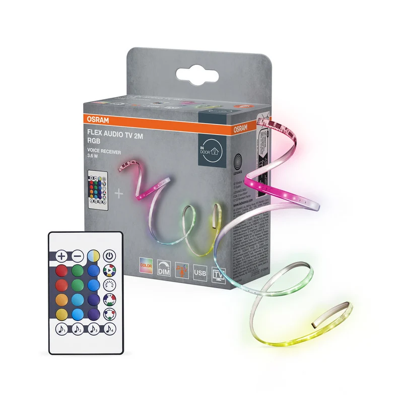 OSRAM FLEX AUDIO TV 2M bande LED VR, blanc, 3,5W, 55lm