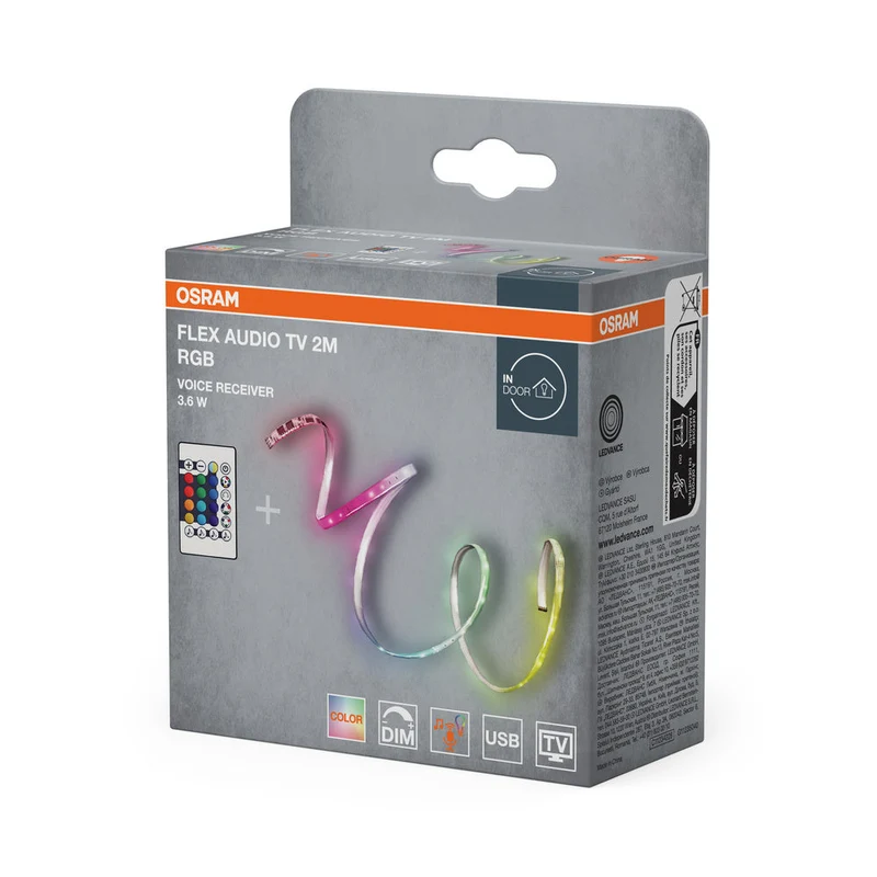 OSRAM FLEX AUDIO TV 2M bande LED VR, blanc, 3,5W, 55lm