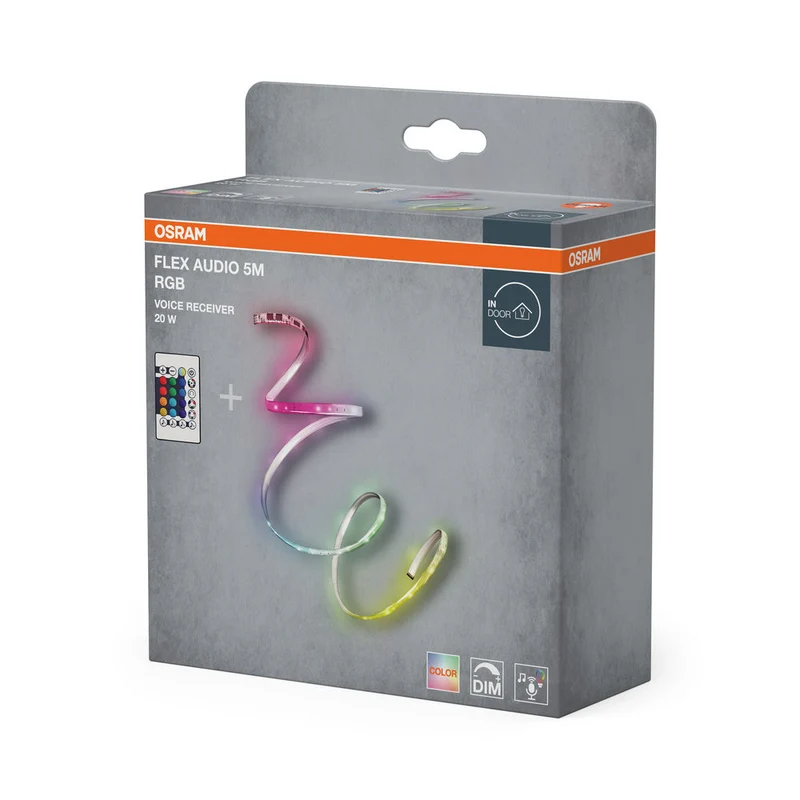 OSRAM FLEX AUDIO 5M bande LED VR RC, blanc, 21W, 320lm