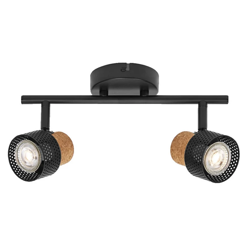 OSRAM DECOR SPOT CORK Plafonnier, 2 x 3,4W, 460lm, noir