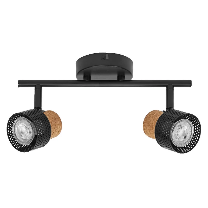 OSRAM DECOR SPOT CORK Plafonnier, 2 x 3,4W, 460lm, noir