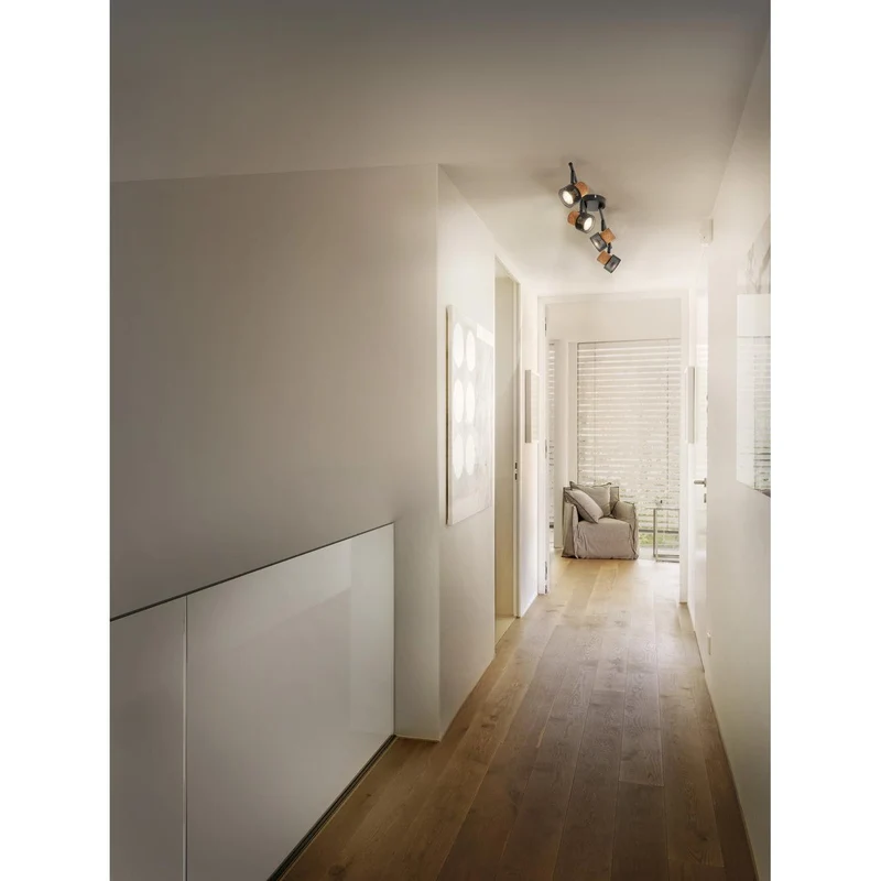 OSRAM DECOR SPOT CORK Plafonnier, 4 x 3,4W, 920lm, noir