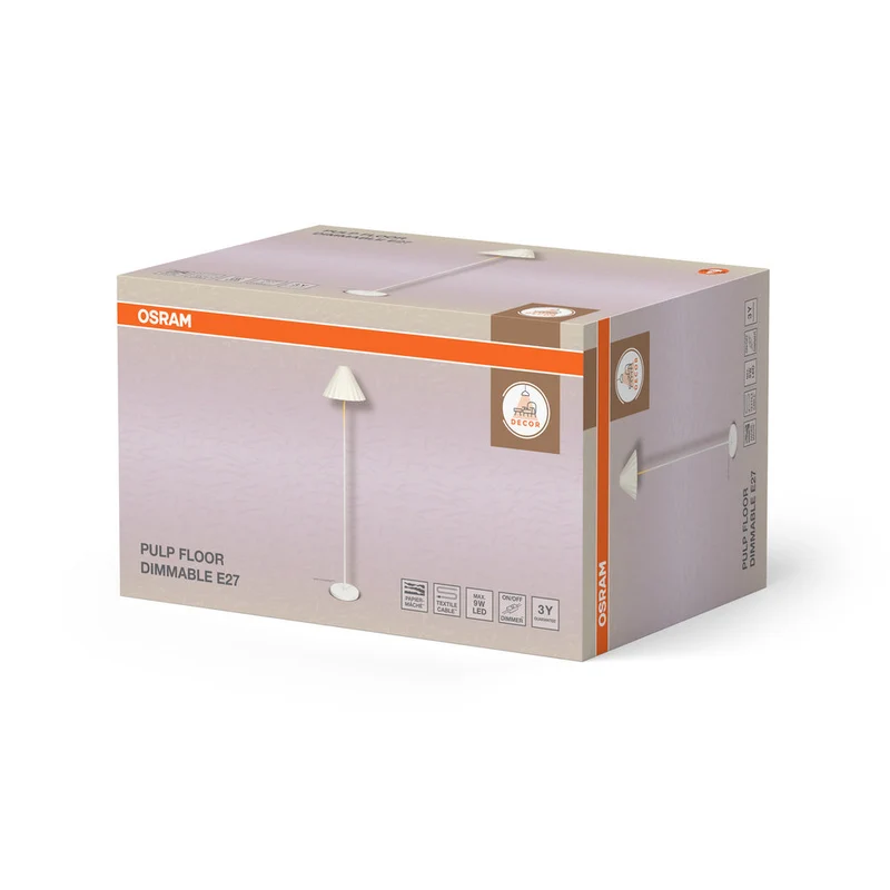 OSRAM DECOR lampe sur pied Decor Pulp blanc, E27, dimmable