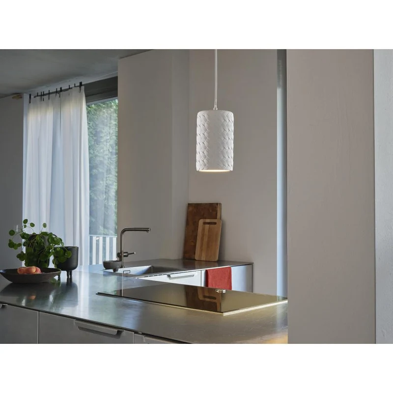 OSRAM DECOR Tube en plâtre Gips suspension, E27, 140 mm