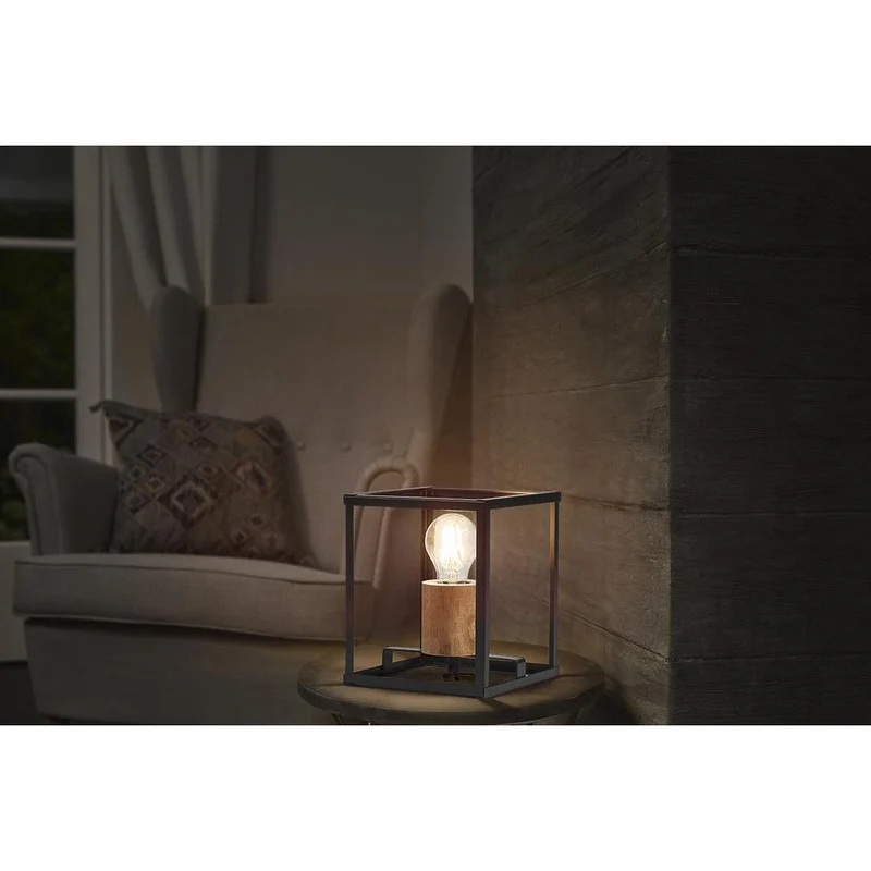 OSRAM DECOR Nairobi lampe de table, noir, douille E27