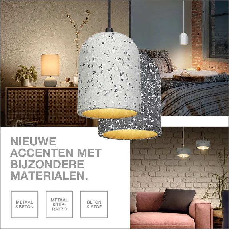 OSRAM DECOR Suspension en forme de moule 225MM 1xE27 Gris foncé