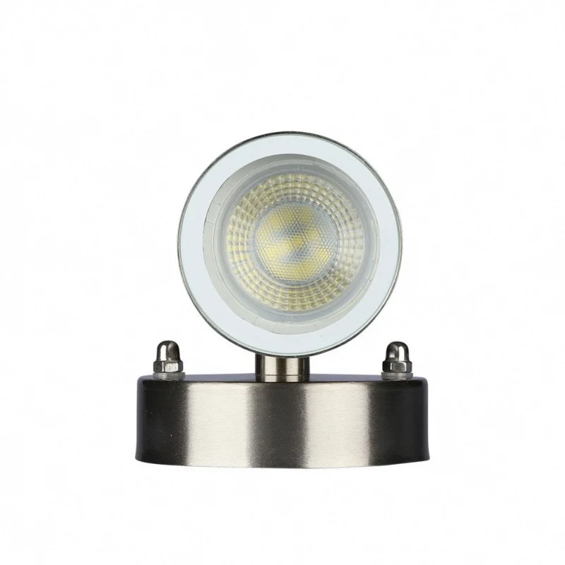 Applique Murale LED Argent IP44 Double Faisceau GU10