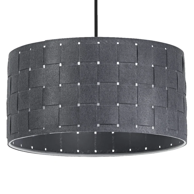 OSRAM DECOR Suspension Décor Tissage en feutre gris, E27, 380 mm