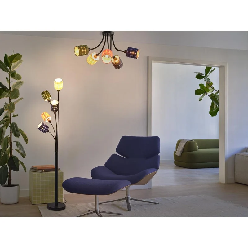 OSRAM DECOR Plafonnier Decor Tissage en Feutre Cans, 5xE14