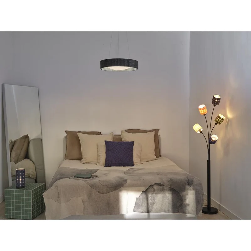 OSRAM DECOR Lampe de table Decor Tube tissé en feutre gris, E14