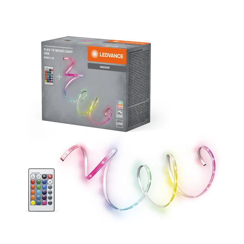 Bande LED USB LEDVANCE FLEX TV MOOD LIGHT RVB TÉLÉCOMMANDE,