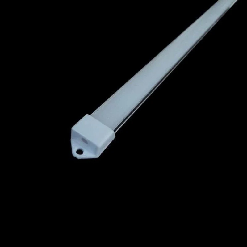 Profilé Aluminium 2m pour Ruban LED Couvercle Blanc Opaque - Pack de 5
