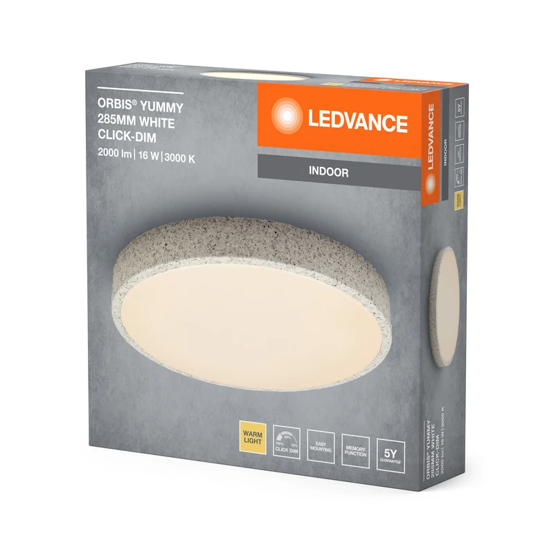 LEDVANCE ORBIS Yummy plafonnier 16W 285mm dimmable blanc