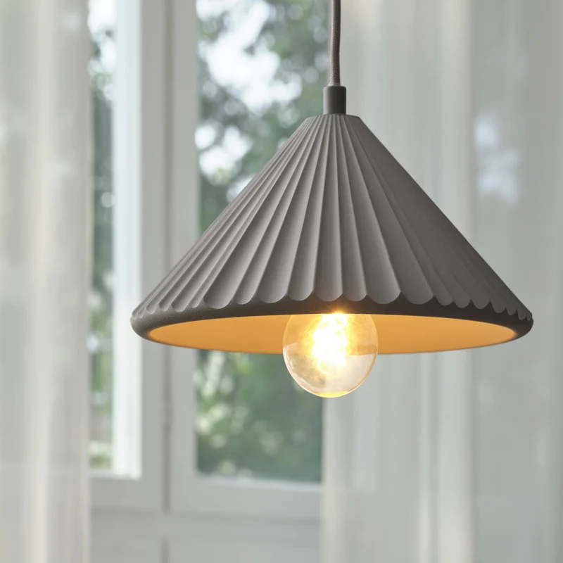 LEDVANCE DECOR Concrete Pyramid suspension en béton, E27, 250 mm