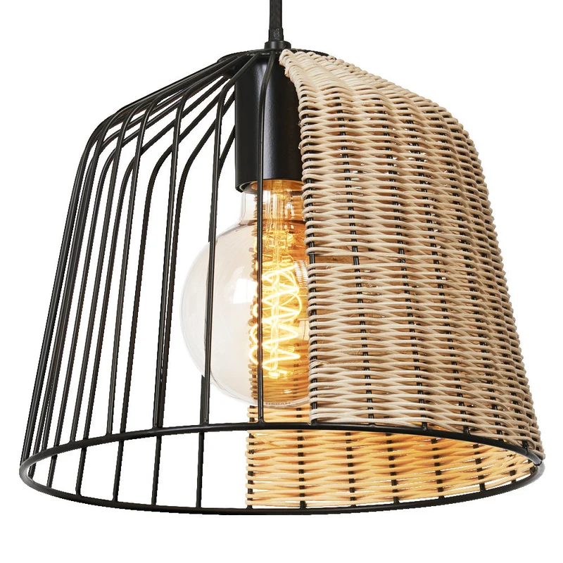 LEDVANCE DECOR Suspension Cage Bell, noir/marron, E27
