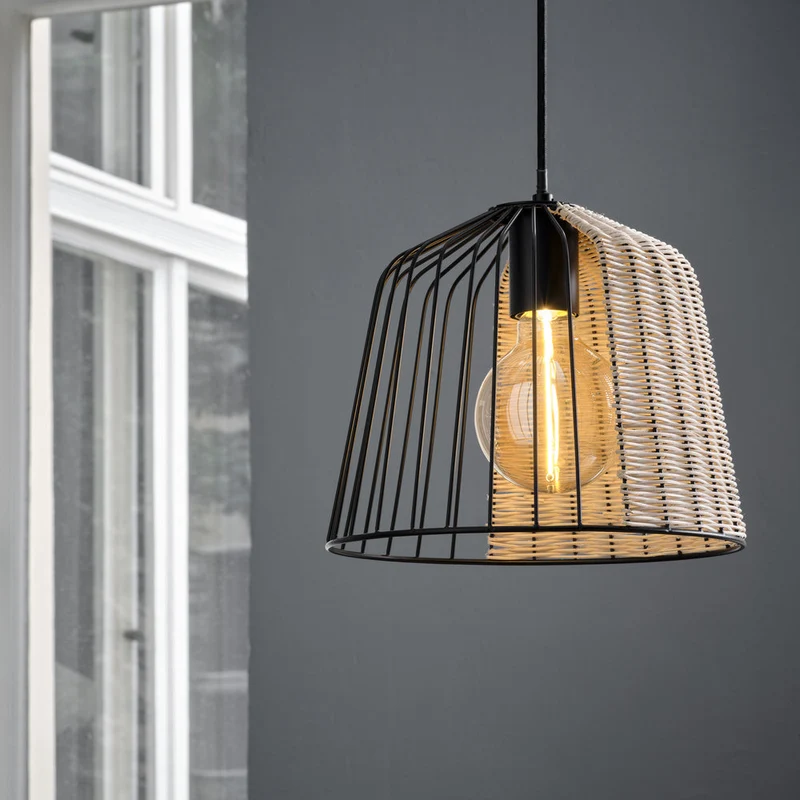LEDVANCE DECOR Suspension Cage Bell, noir/marron, E27