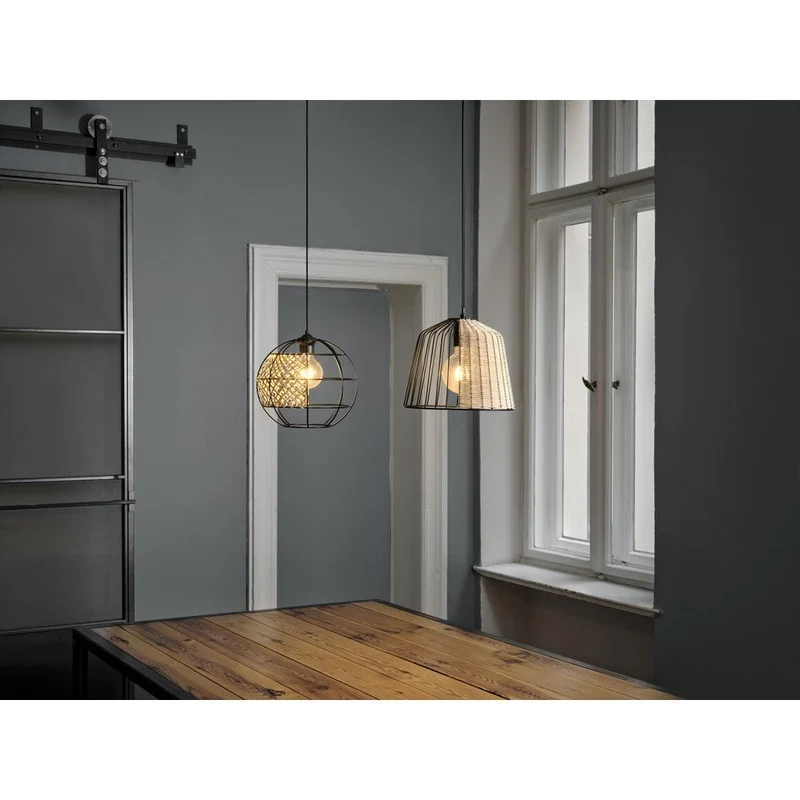 LEDVANCE DECOR Suspension Cage Bell, noir/marron, E27