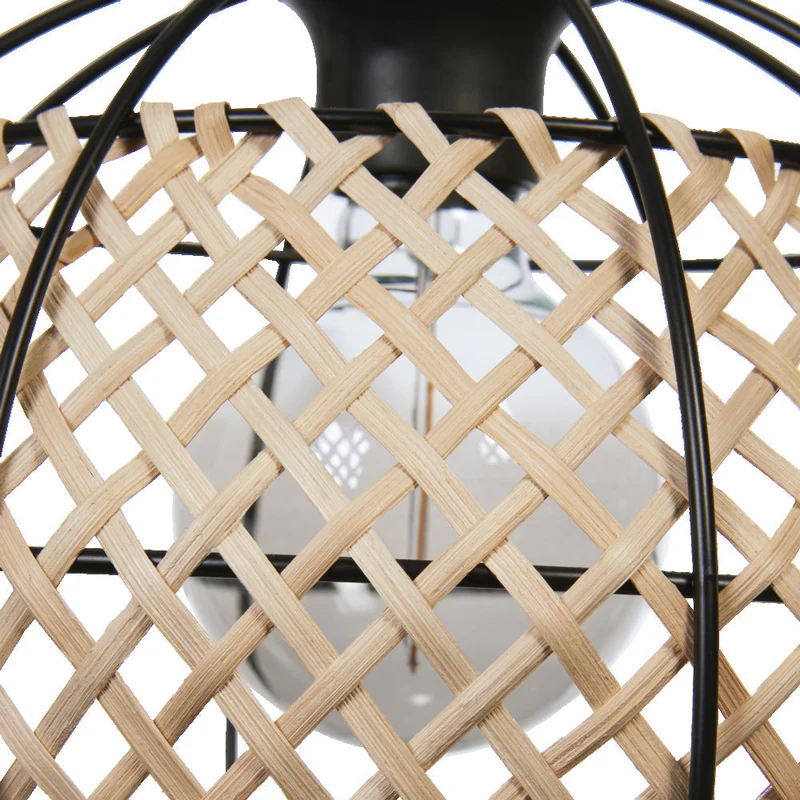 LEDVANCE DECOR Suspension Cage Globe, noir/marron, E27