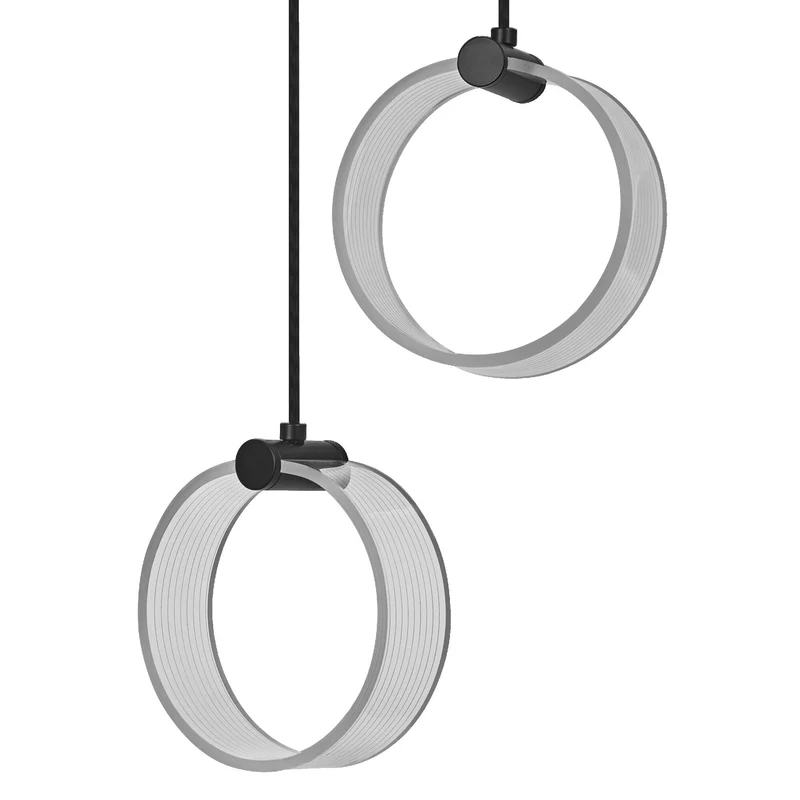 LEDVANCE DECOR Suspension Circulaire, 2 Suspensions, 14W, Click CCT Noir