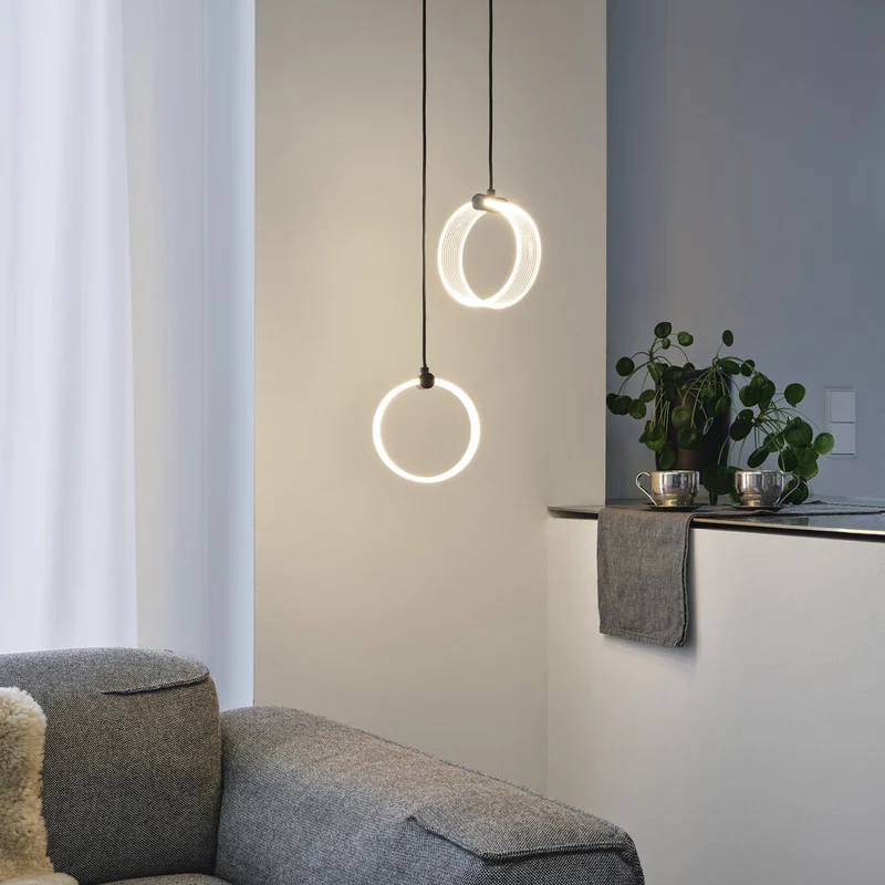 LEDVANCE DECOR Suspension Circulaire, 2 Suspensions, 14W, Click CCT Noir