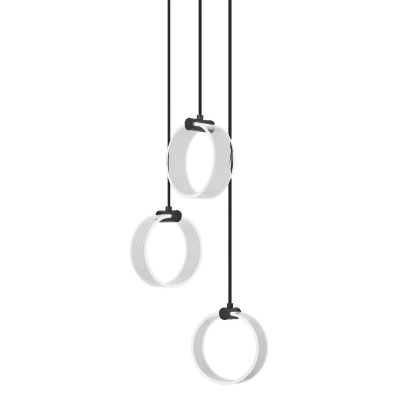 LEDVANCE DECOR Suspension Circulaire, 3 Suspensions, 20W, Click CCT Noir