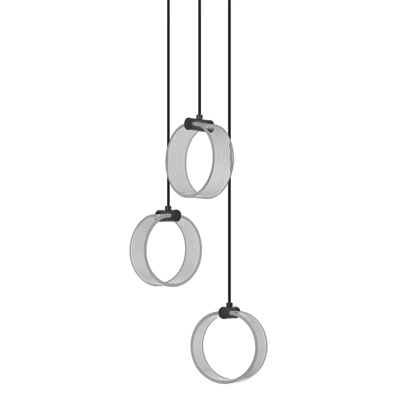LEDVANCE DECOR Suspension Circulaire, 3 Suspensions, 20W, Click CCT Noir