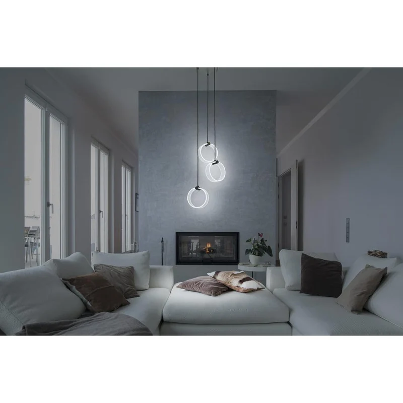 LEDVANCE DECOR Suspension Circulaire, 3 Suspensions, 20W, Click CCT Noir