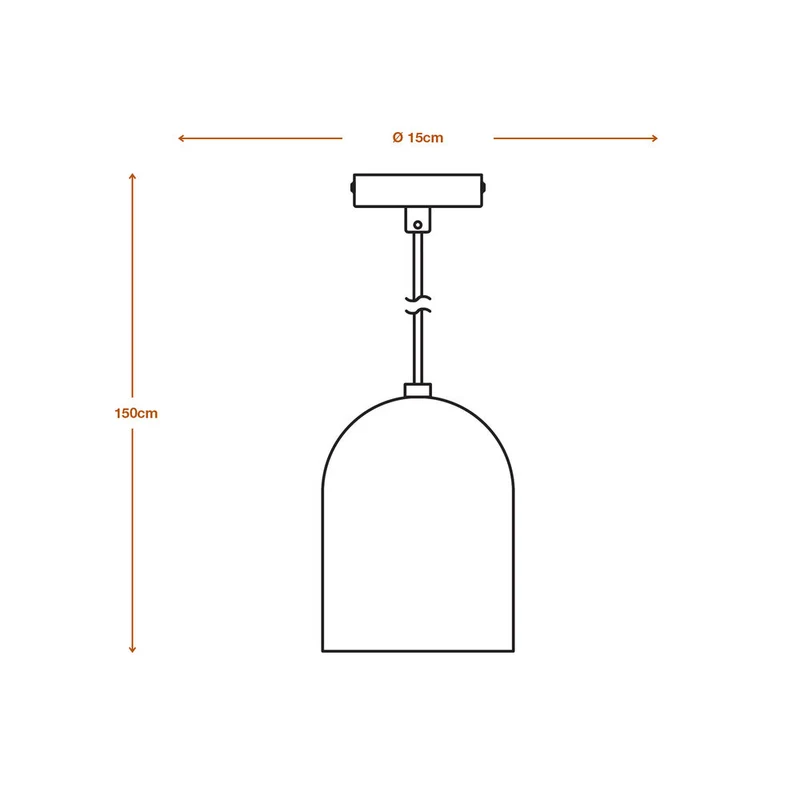 LEDVANCE DECOR Suspension Pillule 1xE27 Noir