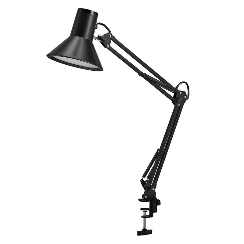 Lampe de bureau LEDVANCE OFFICE LINE Desk Retro Clip 9W 830 Dimmable Noir, 393 lm, 3000 K, Blanc chaud