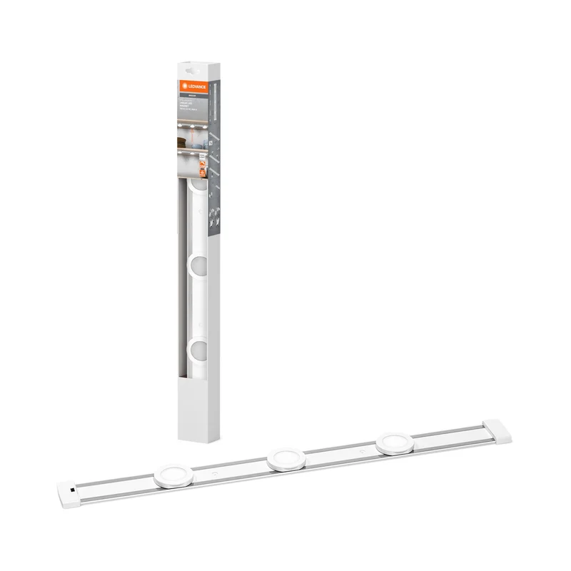 Spot LEDVANCE LINEAR LED MAGNET 3 Spot SENSOR pour meuble 9,5 W 840 DIM, 600 lm, 4 000 K, blanc froid