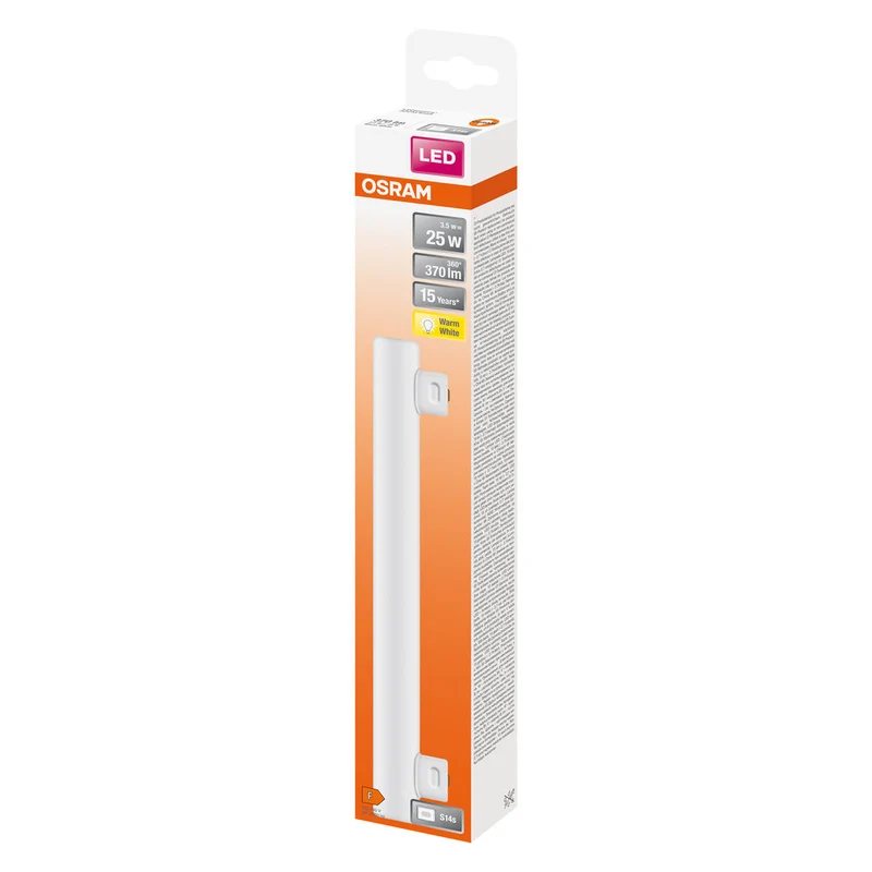 Lampe LED OSRAM LEDINESTRA® BASE 3,5 W 827 Frosted S14S, 370 lm, 2700 K, blanc chaud
