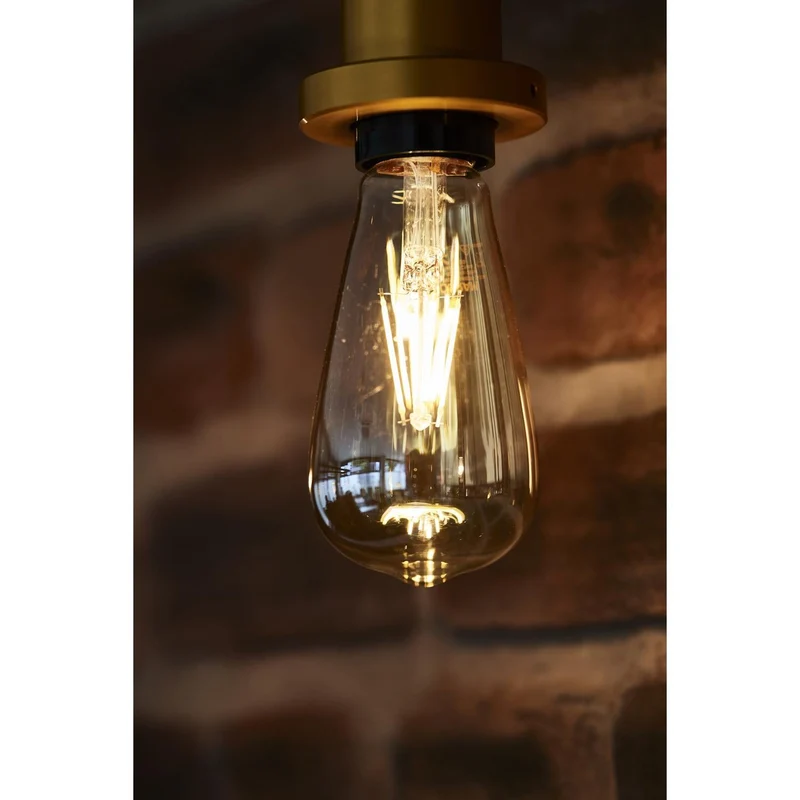 Lampe LED OSRAM VINTAGE 1906® LED CLASSIC GLOBE 4W 820 Gold E27 Douille Argent, 300 lm, 2000 K, Lumière Chaude et Confortable