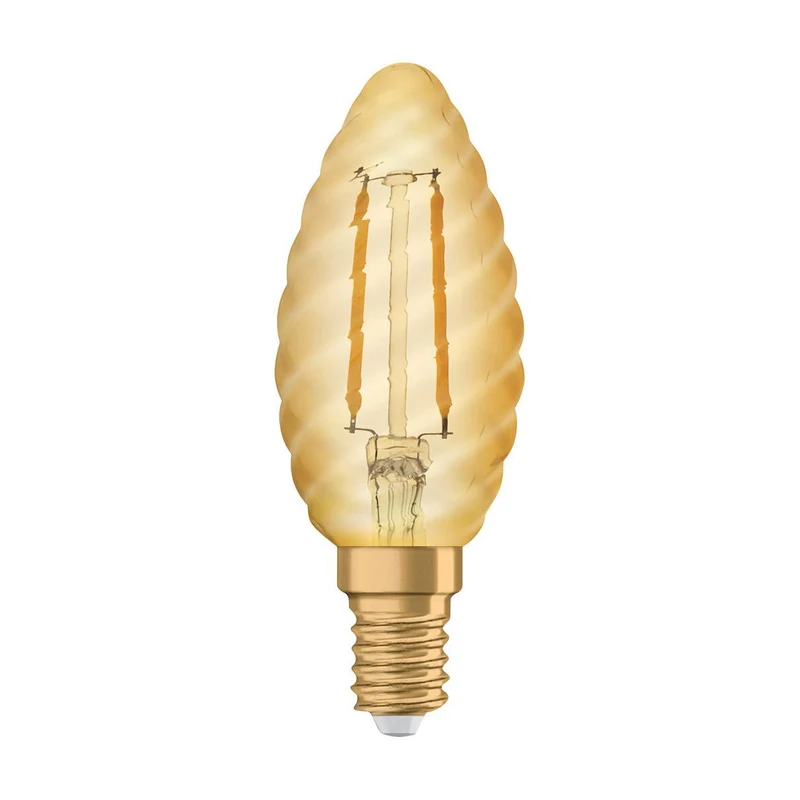 Lampe LED OSRAM VINTAGE 1906® LED CLASSIC B 2,5 W 824 Gold E14 BW-Form, 220 lm, 2400 K, lumière chaude et confortable