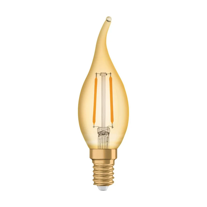 Lampe LED OSRAM VINTAGE 1906® LED CLASSIC B 2,5 W 824 Gold E14 forme BA, 220 lm, 2400 K, lumière chaude et confortable