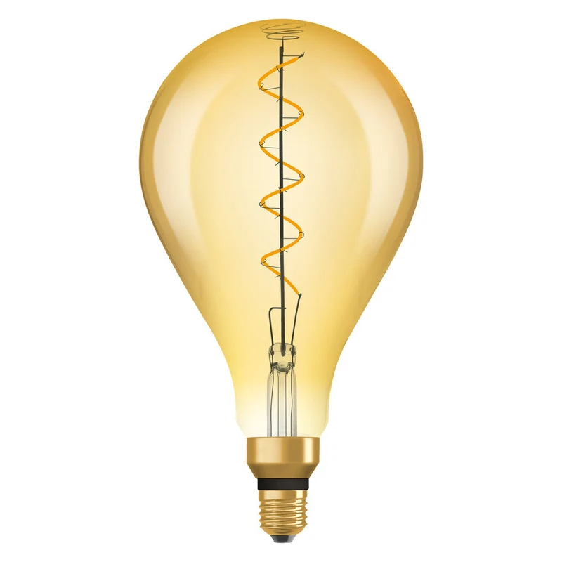Lampe LED OSRAM VINTAGE 1906® LED CLASSIC A 4W 820 Gold E27, 300 lm, 2000 K, Lumière chaude et confortable