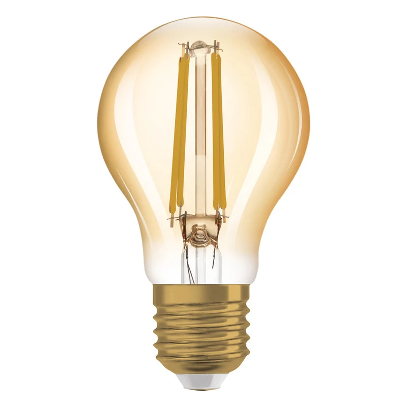 Lampe LED OSRAM VINTAGE 1906® LED CLASSIC A 6,5 W 824 Gold E27, 650 lm, 2400 K, lumière chaude et confortable