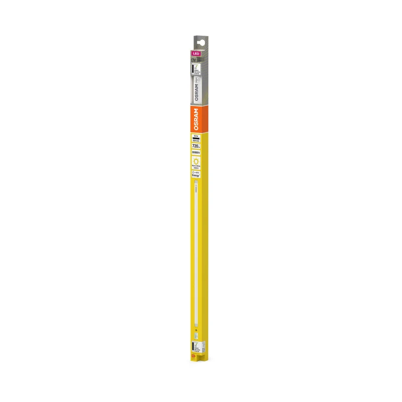 OSRAM LED tube TUBE T8 EM PLASTIC 60cm 6.6W 830, 720 lm, 3000 K, blanc chaud