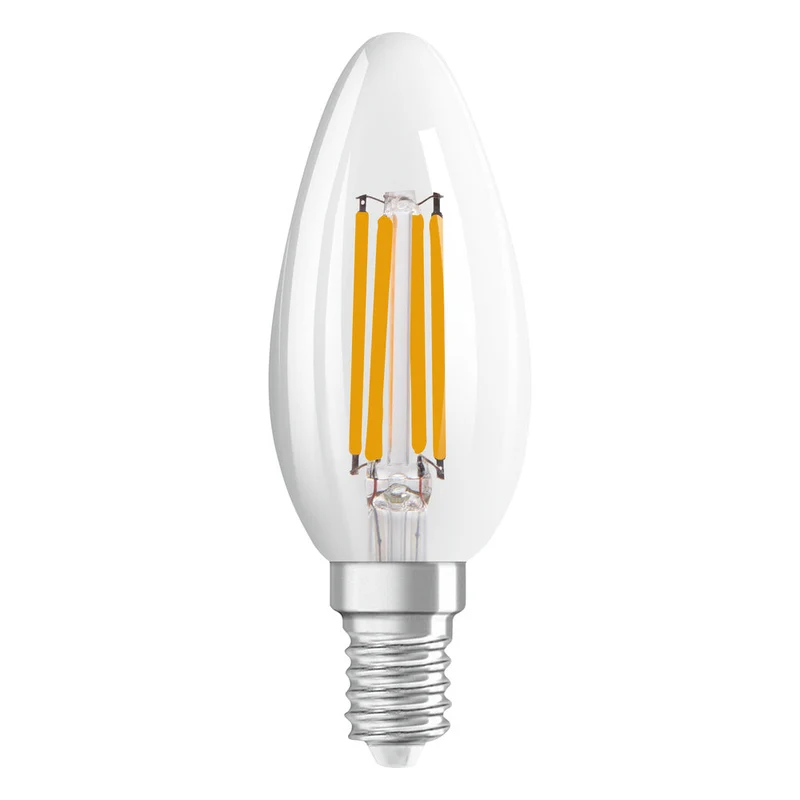 Lampe LED OSRAM SUPERSTAR CLASSIC B GLOWdim 4W 822…827 E14, 470 lm, 2200…2700 K, blanc chaud réglable