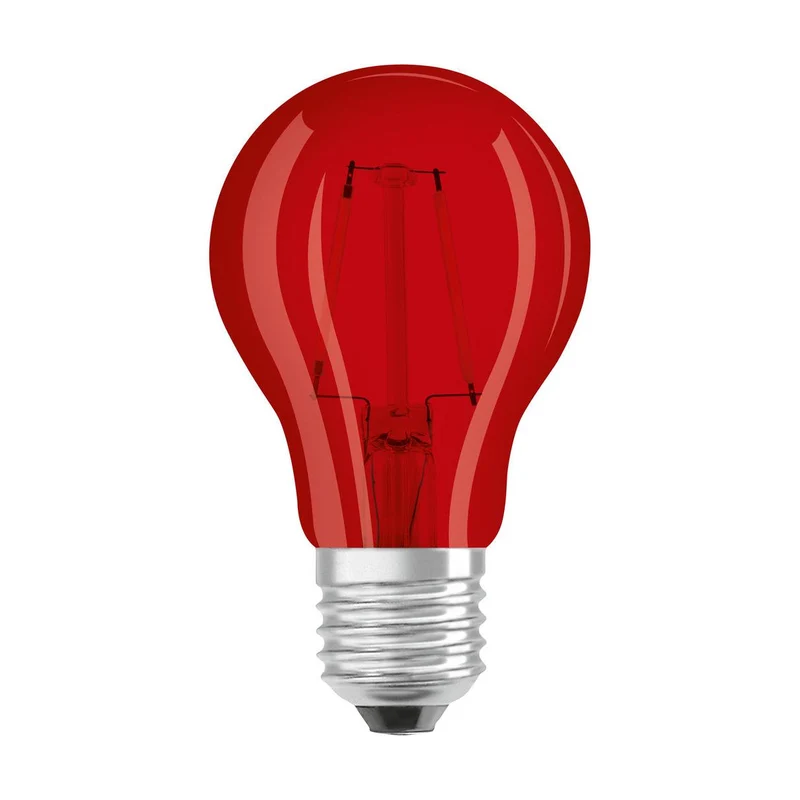 Lampe LED OSRAM LED STAR DÉCOR CLASSIC A 2,5W 510 Rouge E27, 45 lm, 1000 K, Rouge