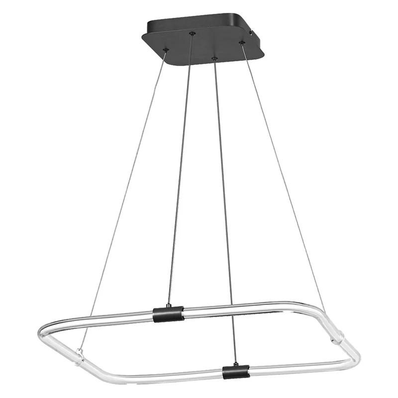Suspension LEDVANCE DECOR Tetragon, 18 W, 3 000 K, 2 000 lm, blanc chaud, Click DIM