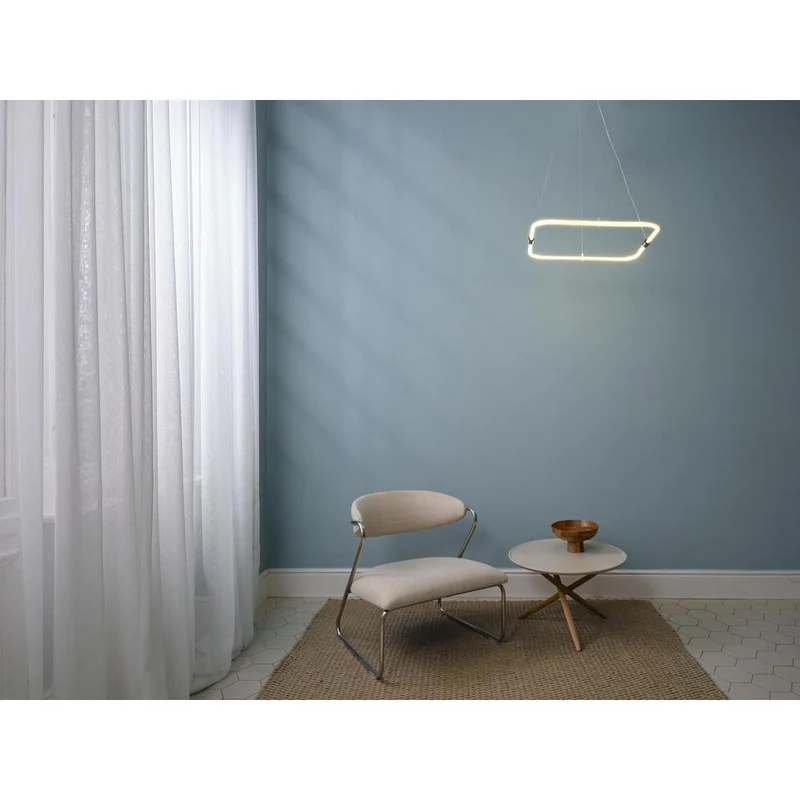 Suspension LEDVANCE DECOR Tetragon, 18 W, 3 000 K, 2 000 lm, blanc chaud, Click DIM