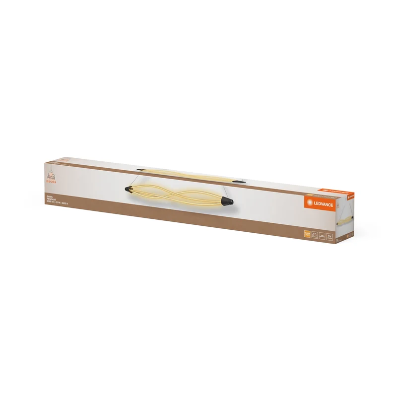 Suspension LEDVANCE DECOR Swirl, 22 W, 3 000 K, 2 400 lm, blanc chaud, Click DIM