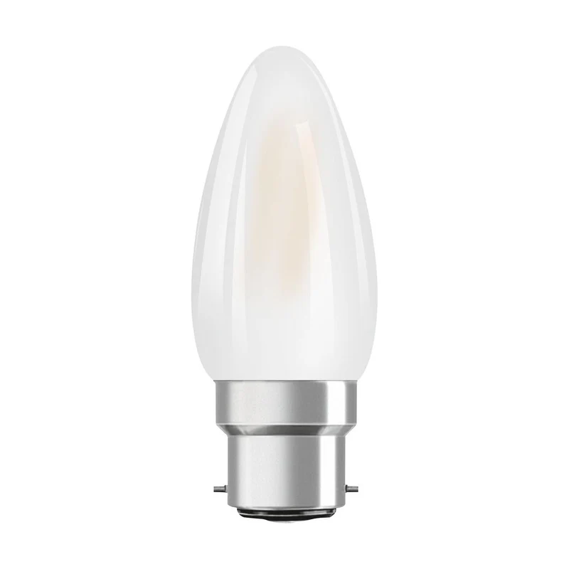 Lampe LED OSRAM LED Retrofit CLASSIC B DIM 4,8W 82 Frosted B22d, 470 lm, 2700 K, blanc chaud