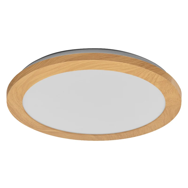 LEDVANCE ORBIS Disc plafonnier salle de bain 30cm 22W IP44 décor bois