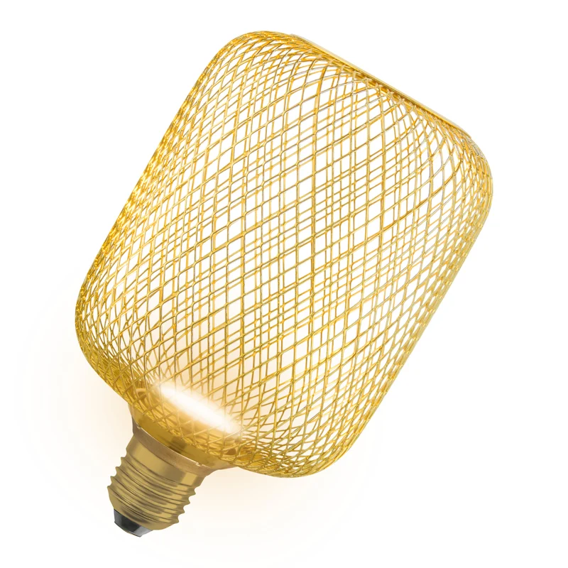 OSRAM DECOR LED Lampe plate Lampe Or, 3.5W, 300lm, Givré, 100mm, Blanc chaud, E27