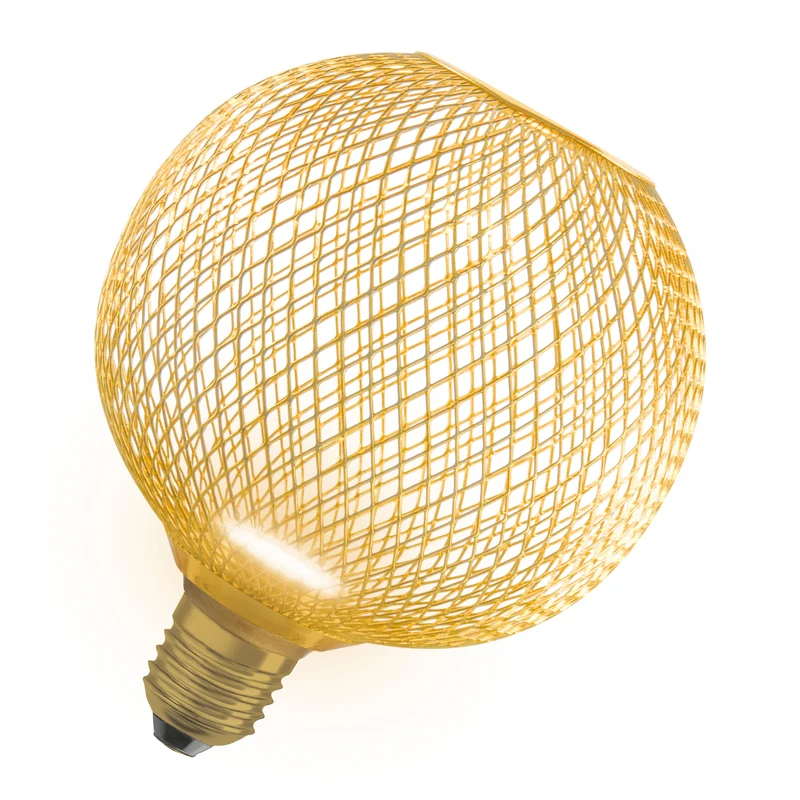 OSRAM DECOR LED Lampe plate Lampe Or, 3.5W, 300lm, Givré, 125mm, Blanc chaud, E27