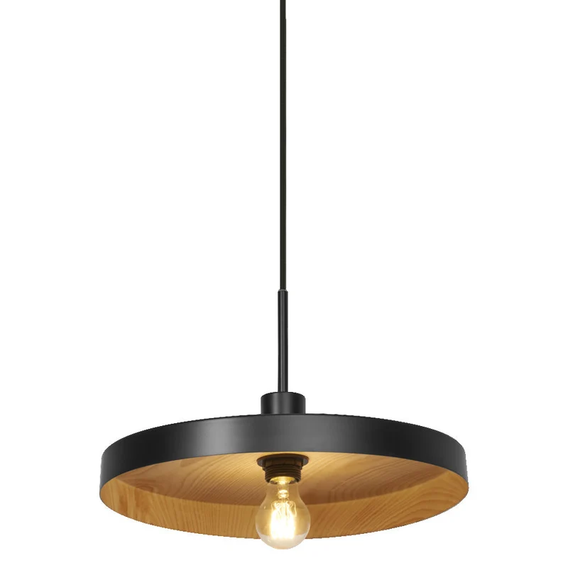 LEDVANCE DECOR Suspension Plaque E27 Suspension Noir Bois LEDVANCE DECOR
