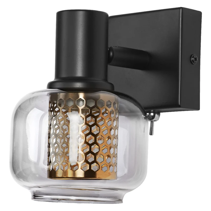 LEDVANCE DECOR Spot Firefly Applique murale, lampe OSRAM incluse, noir, 1 x 2.8W, E14